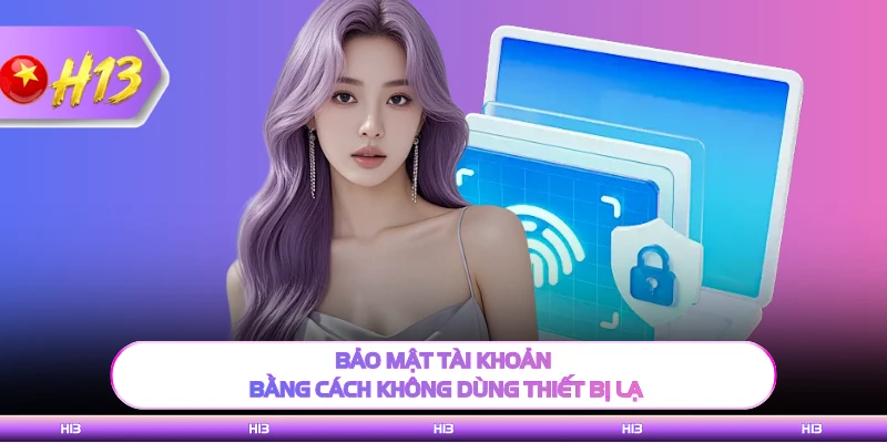 Bảo mật tài khoản bằng cách không dùng thiết bị lạ