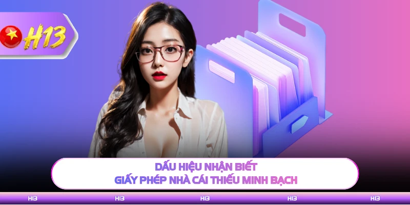 Dấu hiệu nhận biết giấy phép nhà cái thiếu minh bạch
