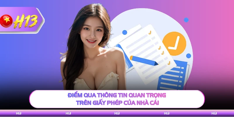 Điểm qua thông tin quan trọng trên giấy phép của nhà cái