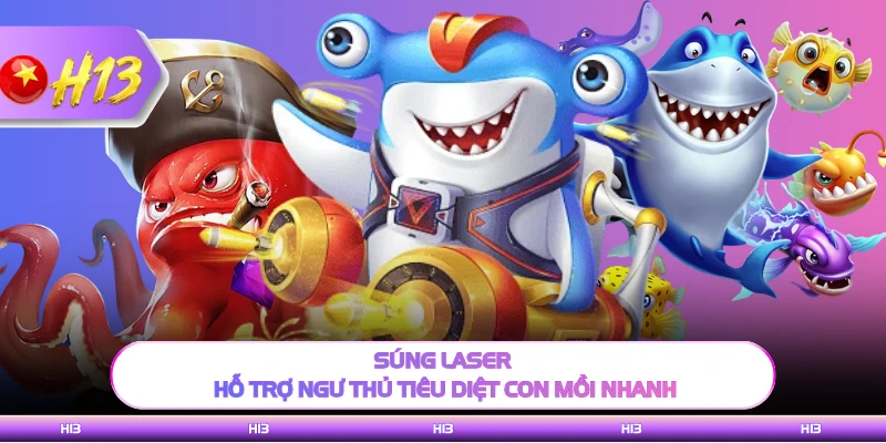 Súng laser hỗ trợ ngư thủ tiêu diệt con mồi nhanh